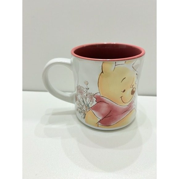 Winnie The Pooh Ceramic Mug 15 Oz Zrike Brands Pooh W/ Floral Bouquet - Picture 2 of 4